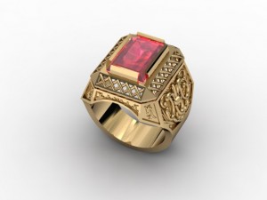 jewellery man ring 3D-Druckmodell