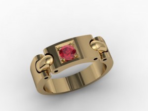 jewellery man ring 3D Baskı Modeli