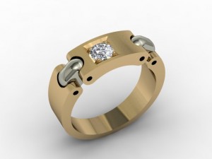 jewellery man ring 3D Baskı Modeli