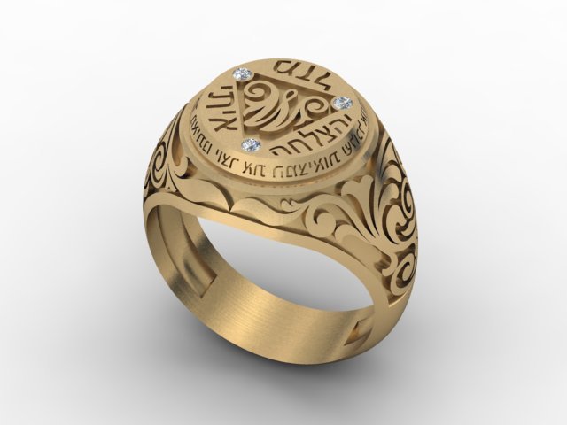 jewellery man ring 3D Print Model .c4d .max .obj .3ds .fbx .stl .blend 
