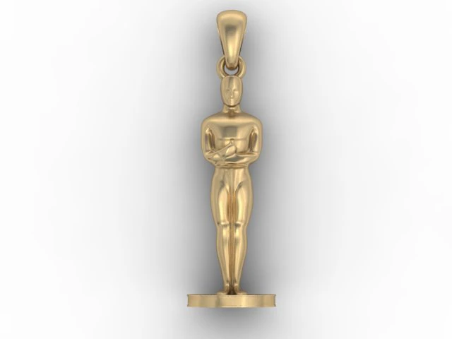 oscar statue 3D Print Model .c4d .max .obj .3ds .fbx .stl .blend 