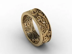 bijoux bague de mariage Modèles 3D en vedette