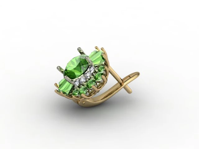 earring 3D Print Model .c4d .max .obj .3ds .fbx .stl .blend 