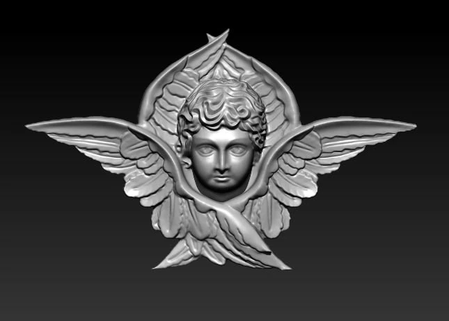baby angel 3D Model .c4d .max .obj .3ds .fbx .stl .blend