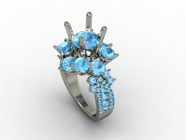 jewellery ring 3D Baskı Modeli .c4d .max .obj .3ds .fbx .stl .blend 