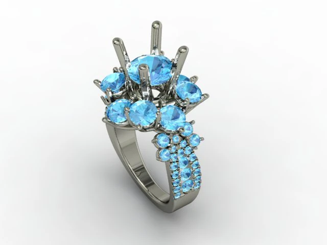 jewellery ring 3D Print Model .c4d .max .obj .3ds .fbx .stl .blend