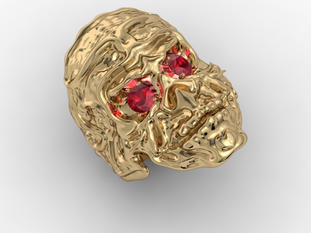 gorilla skull ring Modelo de Impressão 3D .c4d .max .obj .3ds .fbx .stl .blend 