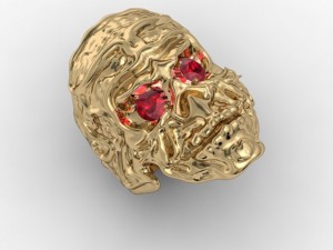 gorilla skull ring 3D Принт Модель