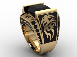 jewellery man ring 3D Принт Модель