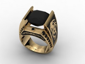 jewellery man ring Modello di stampa 3D