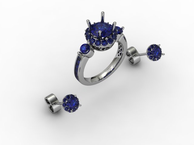 jewellery set Model do druku 3D .c4d .max .obj .3ds .fbx .stl .blend 