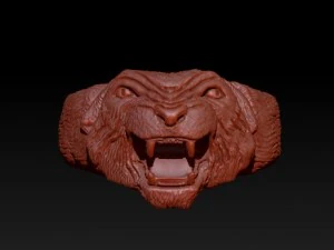 tiger ring 3D Print Model