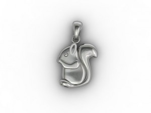 squirell pendant 3D Baskı Modeli