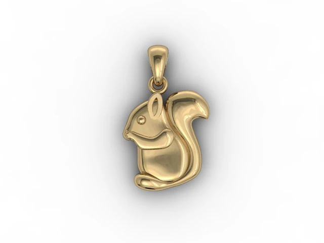 squirell pendant 3D Print Model .c4d .max .obj .3ds .fbx .stl .blend 
