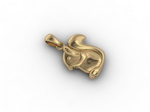 squirell pendant 3D Baskı Modeli