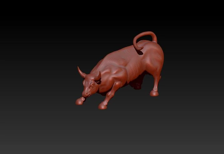 bull statue 3D Model .c4d .max .obj .3ds .fbx .stl .blend 