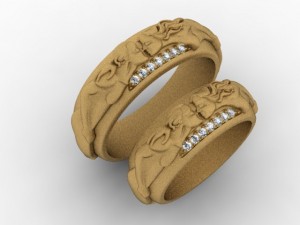 jewellery ring love Model do druku 3D