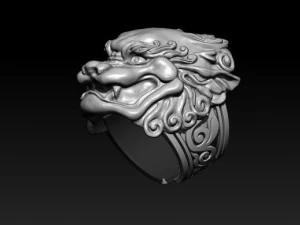 chinese dragon ring 3D Print Model