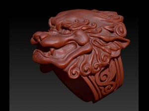 chinese dragon ring Modello di stampa 3D