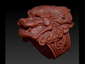chinese dragon ring 3D Print Model