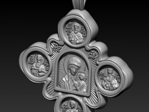 cross pendant Modèles 3D en vedette