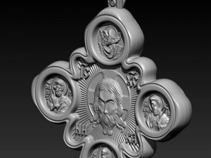 cross pendant Modèles 3D en vedette