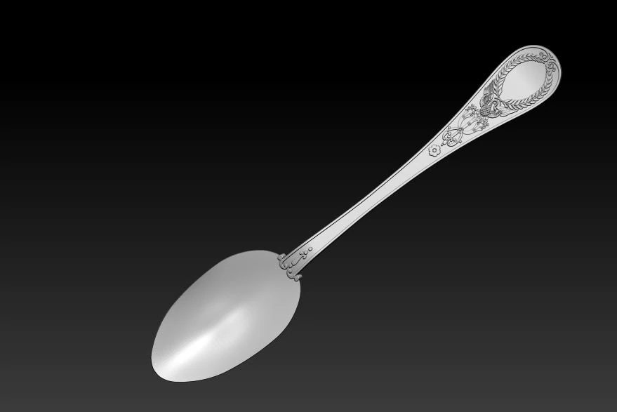 spoon 3D Print Model .c4d .max .obj .3ds .fbx .stl .blend 