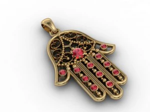 fatima hand pendant 3D Print Model