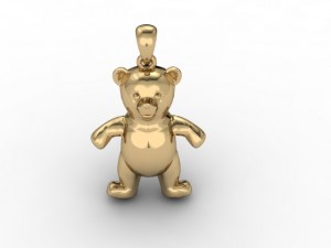 baby bear pendant 3D 프린트 모델