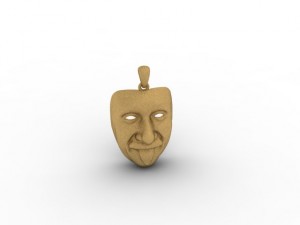 mask pendant Model Cetak 3D