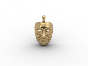 mask pendant Model Cetak 3D