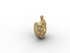 mask pendant Model Cetak 3D