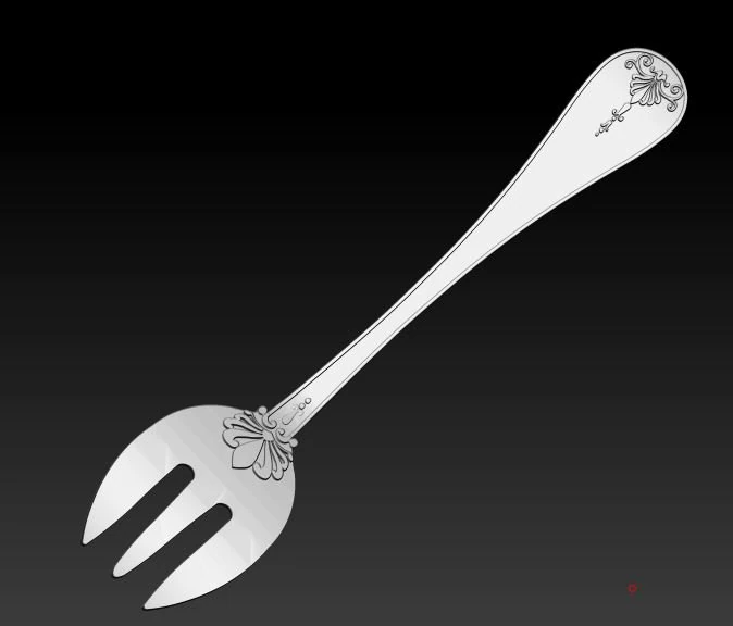 fork kitchen tool 3D Print Model .c4d .max .obj .3ds .fbx .stl .blend 