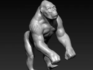 горила 3D Модель