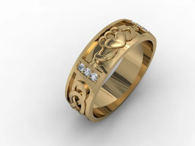jewellery ring kladah 3D Print Model .c4d .max .obj .3ds .fbx .stl .blend 