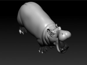 hippo Model 3D