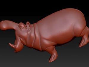hippo Model 3D