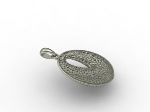 pendant oval 3D-printmodel