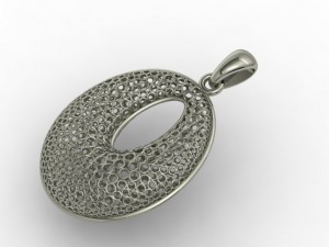 pendant oval 3D-printmodel