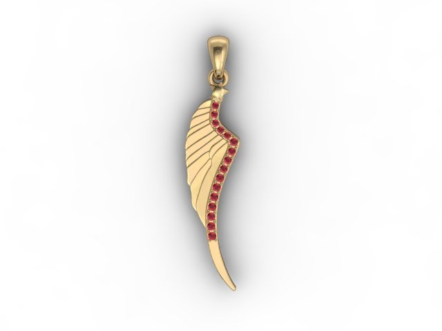 wing pendant Model Cetak 3D .c4d .max .obj .3ds .fbx .stl .blend