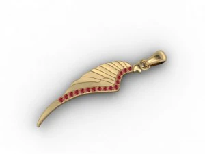 wing pendant 3D Print Model