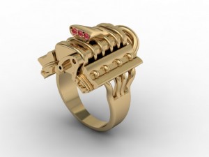 jewellery ring engine 3D-Druckmodell