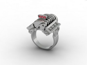 jewellery ring engine Modèles 3D en vedette