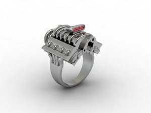 jewellery ring engine Modèles 3D en vedette