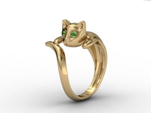 cat ring 3Dプリントモデル