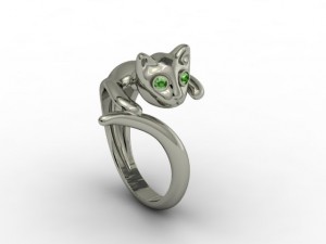 cat ring 3Dプリントモデル