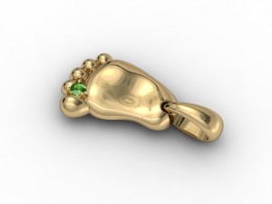 foot pendant 3D Print Model