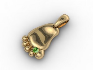 foot pendant 3D Print Model