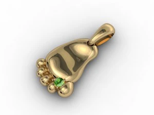 foot pendant 3D Print Model