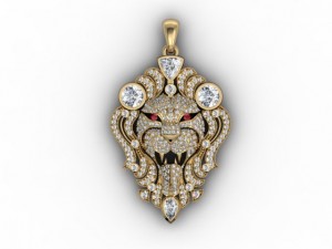 lion pendant 3D Print Model